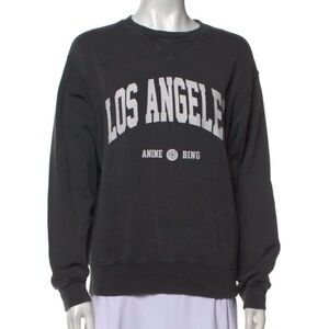 Anine Bing Charcoal Los Angeles Crewneck